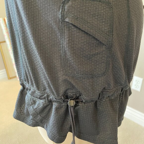 Lululemon Women's Mind Over Matter Black RuffleTank Drawstring Waist, Size 10 - Picture 6 of 7